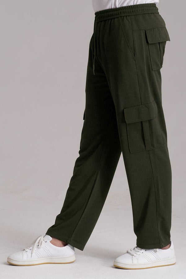 6 Pocket Loose Trouser - Olive