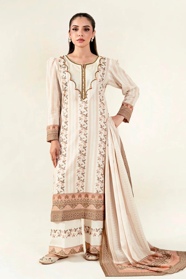 3PC Unstitched Printed Lawn Suit | KLA-3950