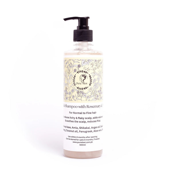 Herbal Shampoo Infused with Rosemary & Mint