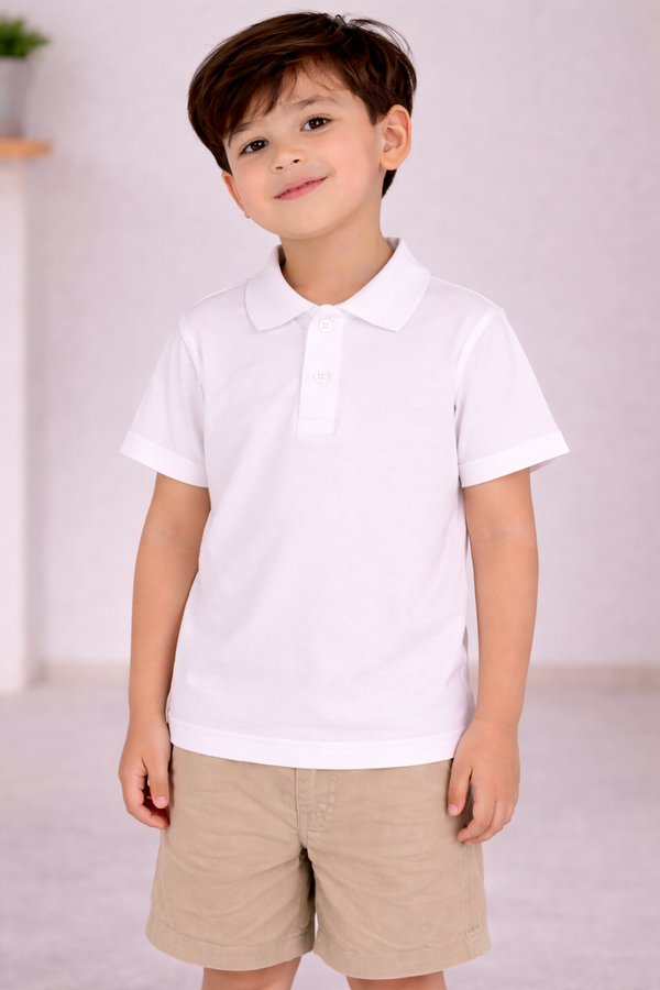 Boy's Polo Shirt Waterproof Popcorn Fabric