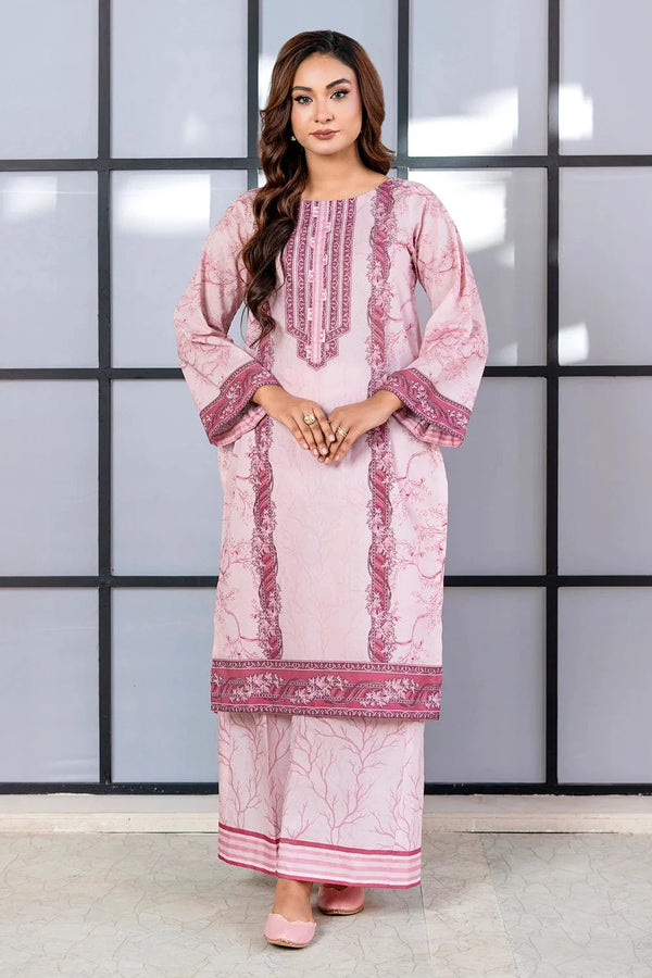 2PC Unstitched Printed Lawn Shirt and Trouser KST-4068
