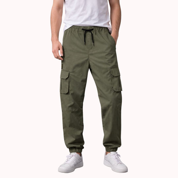 Men’s Slim Fit Cargo Trouser-Olive