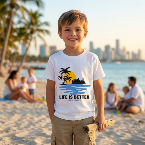 Life is Better with Summer White T-Shirt