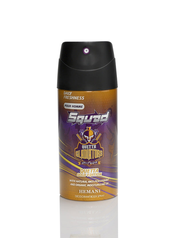 Hemani Squad Quetta Gladiators (Gold) Body Spray 150ml