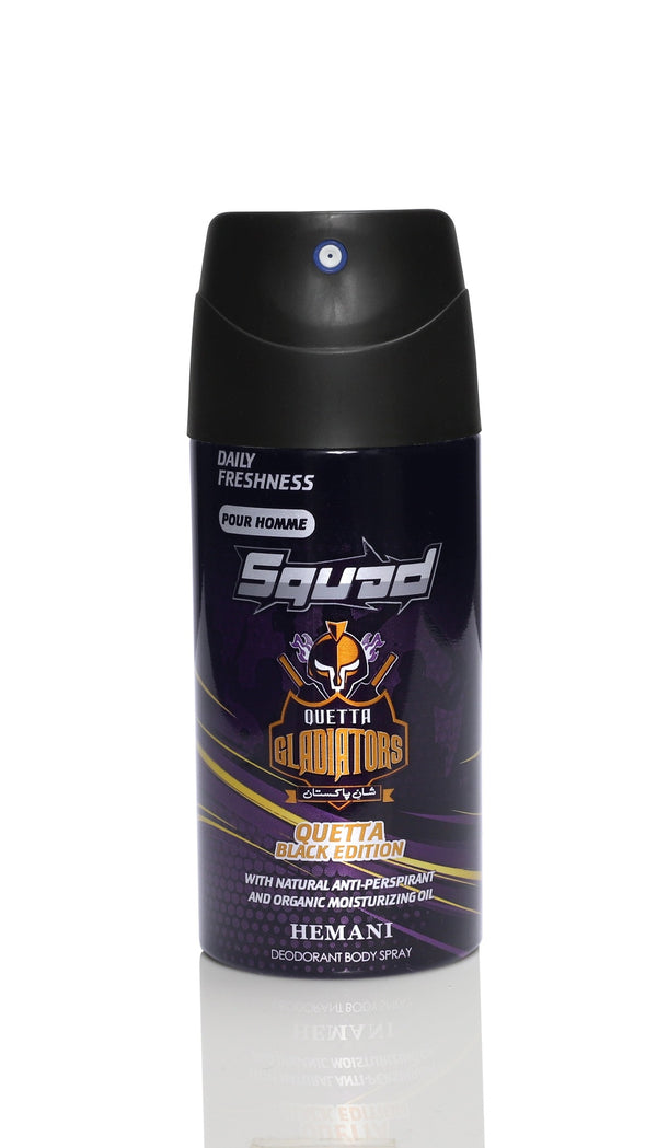 Hemani Squad Quetta Gladiators (Black) Body Spray 150ml