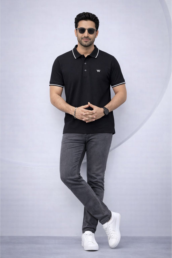 Wearist Classic Fit Polo Shirt – Black