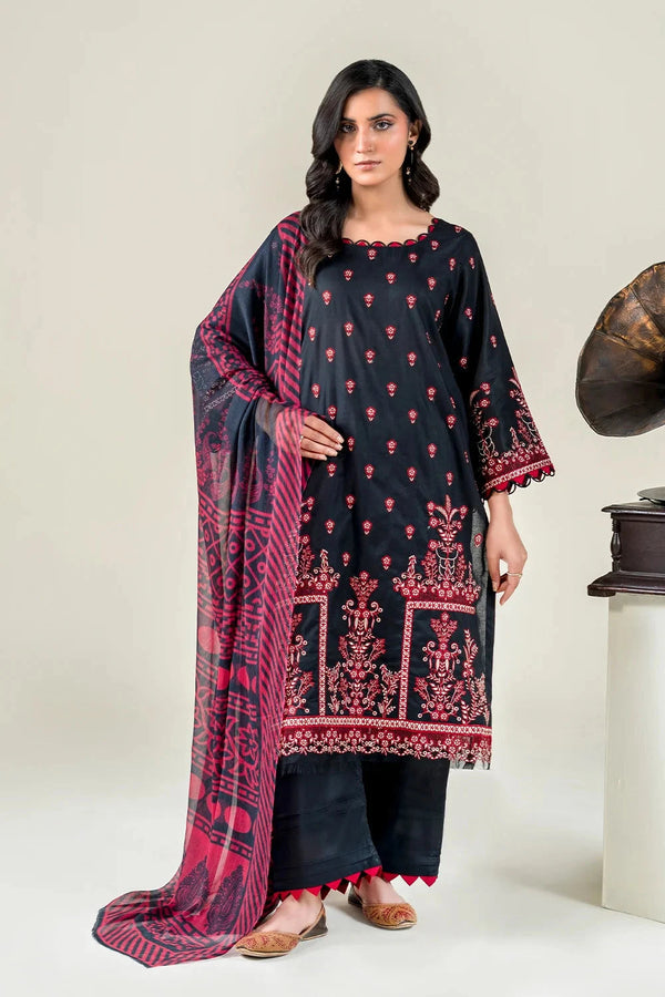 3PC Embroidered Unstitched Lawn Suit | KCE-3805