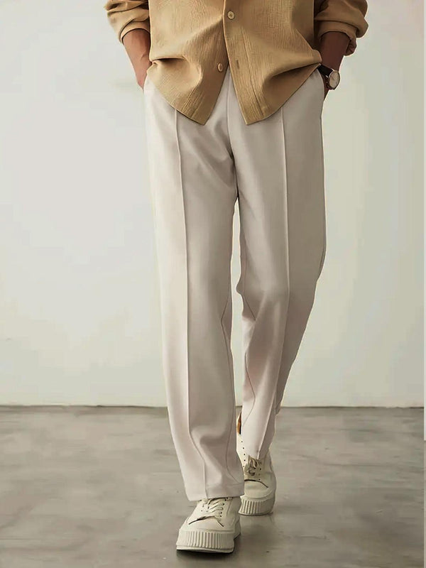 Plain Stripe-Line Jogger - Skin