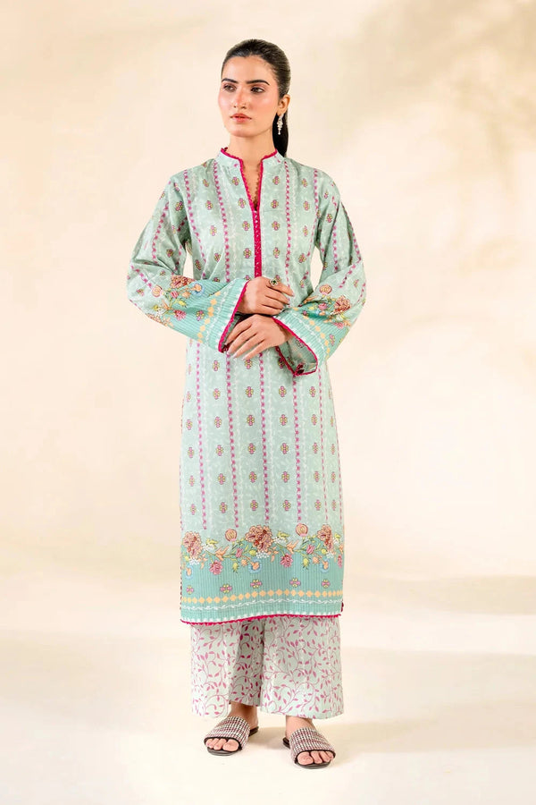 2PC Stitched Printed Lawn Shirt & Trouser | RTW-KST-3852
