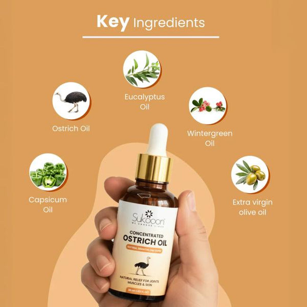 OSTRICH OIL Natural Relief for Joints, Muscles & Skin
