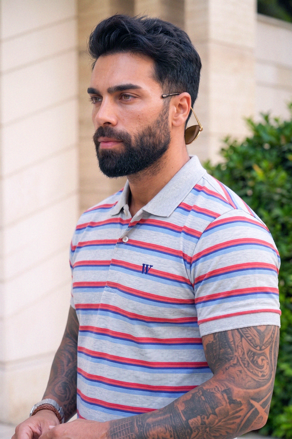 Fresh Look Casual Stripe Polo-SP002