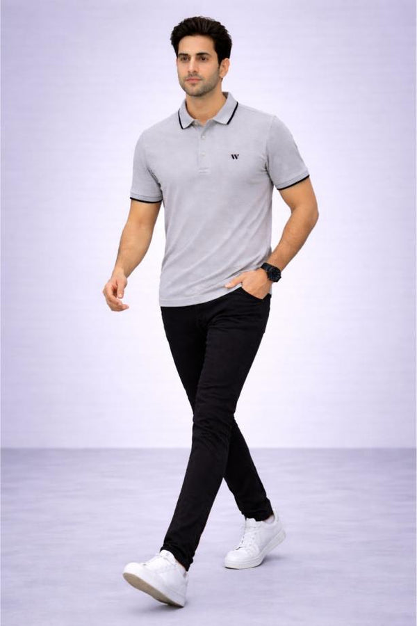 Wearist Classic Fit Polo Shirt – Light Grey