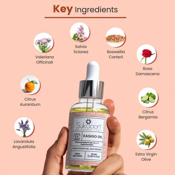 Easigo Oil Blend Natural Support For Blood Pressure